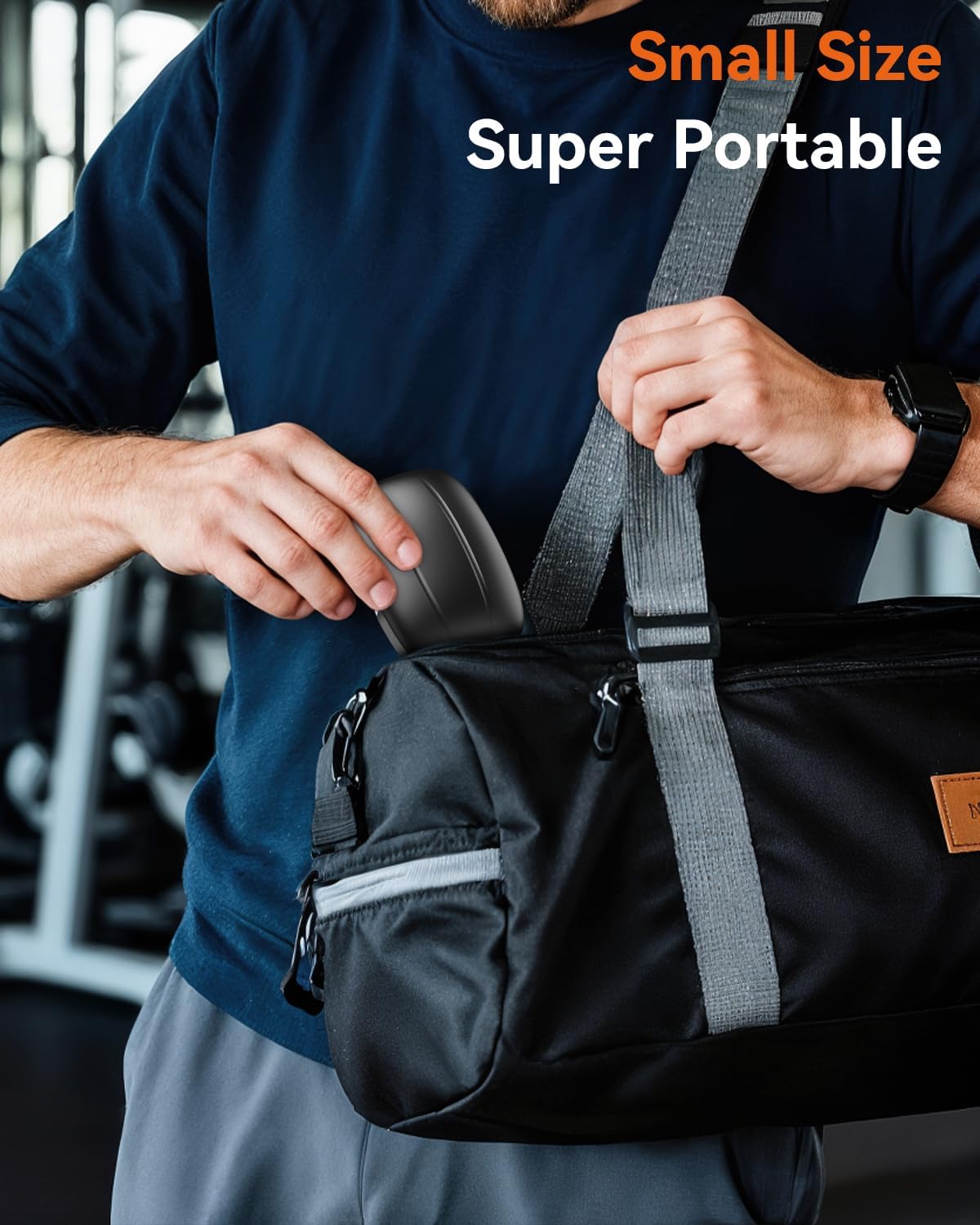 Wireless Earbuds, Sports Bluetooth 5.4 Headphones, Ear Buds with ENC Noise Canceling Mic, 80Hr Playtime Earphones, Palm-Sized, LED Power Display, IPX7 Waterproof Headset for Workout Running, Black - Image 8